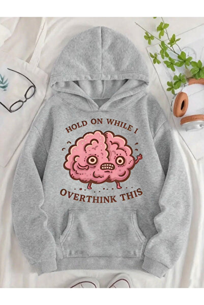 Flow touch Comfortable mold Hooded Oversized unisex Printed akil