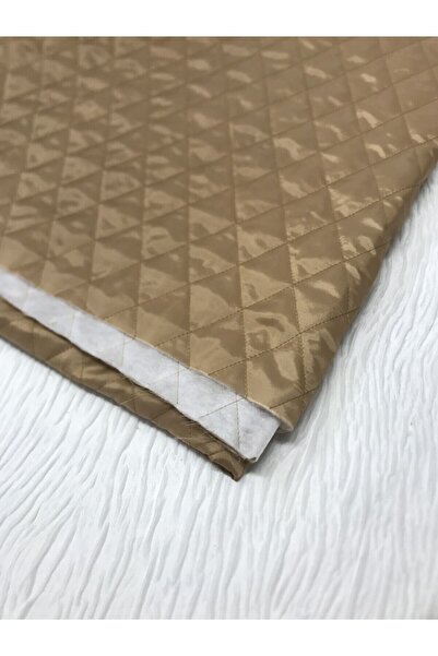 Yiğit Kumaş Thin Quilted Fabric Single-Sided Milk Coffee, Piece 200X140 cm