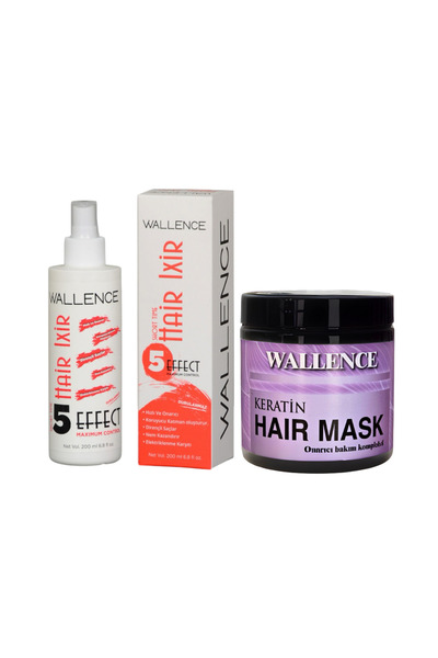 wallence HAIR IXİR 5 EFFECT 200 ML & 500ml KERATİN SAÇ BAKIM MASKESİ