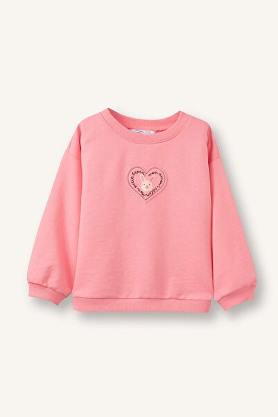 DeFacto Oversize Baskılı Sweatshirt Kız Bebek G7501A526SP