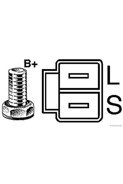 HERTH BUSS JAKOPARTS Generator / Alternator Hyundai Elantra 3/Santa Fe 1/Sant...