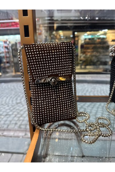 Millacom Women's Stone Chain Strap Phone Bag