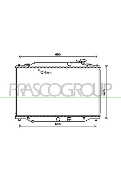 PRASCO Radiator Racire Motor Mazda Cx-5