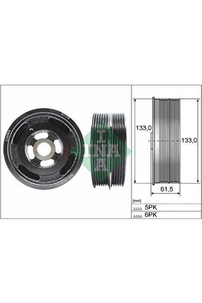 FAG Fulie Curea Arbore Cotit Ford B-Max/C-Max/Focus 2 Volvo C30/S40 2/V50 200...