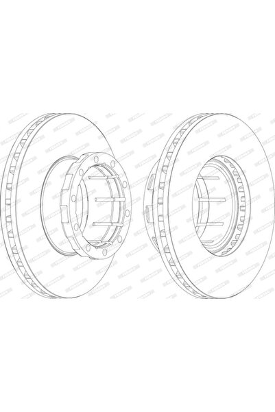 FERODO Disc Frana Mercedes-Benz Integro Setra Series 300
