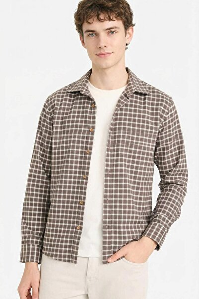 DeFacto 100% Cotton Checkered Shirt G4993Ax26Sp