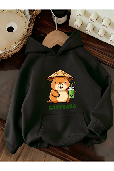 Flow touch Unisex Ayi Printed Sweatshirt Black