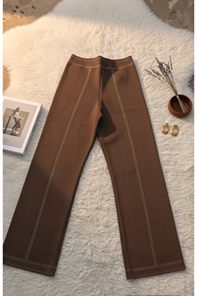 Batik Premium Çelik Triko Yüksek Bel Pantolon - Toparlayıcı Tok Kumaş