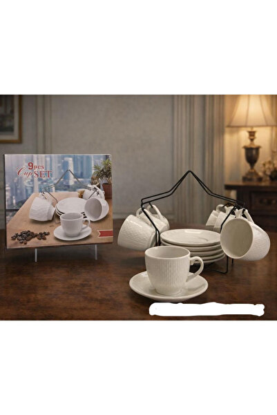 Gerenic Coffee and tea cup set with saucers, 6 pieces