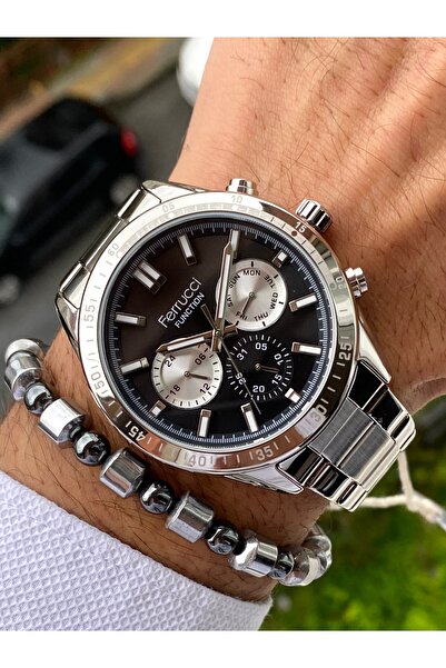 Ferrucci Functional Men's Wristwatch Steel Cord Waterproof 2 Year Warranty Or...