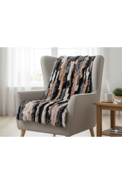 hoaryage Gerçek Koyun Postundan Toskana Uzun Tüylü, Kalın Tok Duran Rengarenk...