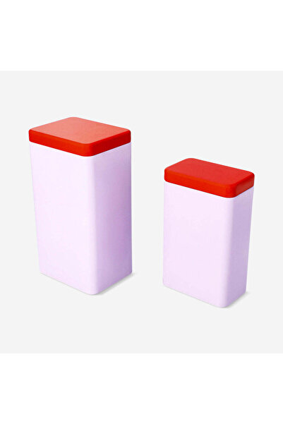 Flying Tiger Copenhagen Büyük Pembe 2'li Metal Kutu