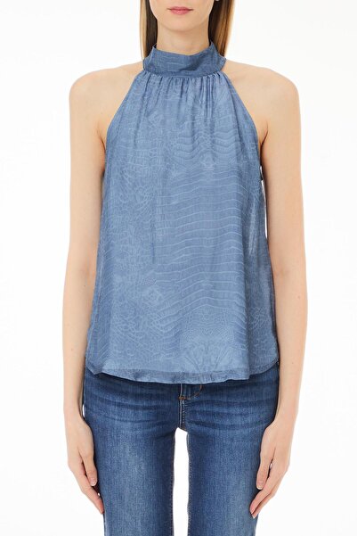 liu.jo Liu Jo Krokodil Baskı İpekli Bluz