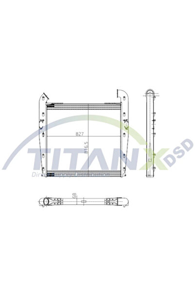 TitanX Intercooler Compresor Scania 4 - Series
