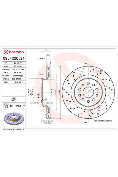 Brembo Disc Frana Maserati Levante Suv