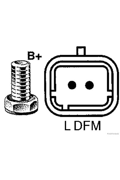 HERTH BUSS JAKOPARTS Generator / Alternator Dacia Duster/Sandero Nissan Cube/...