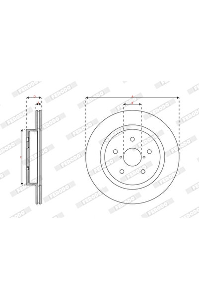 FERODO Disc Frana Subaru Legacy 6/Levorg/Outback