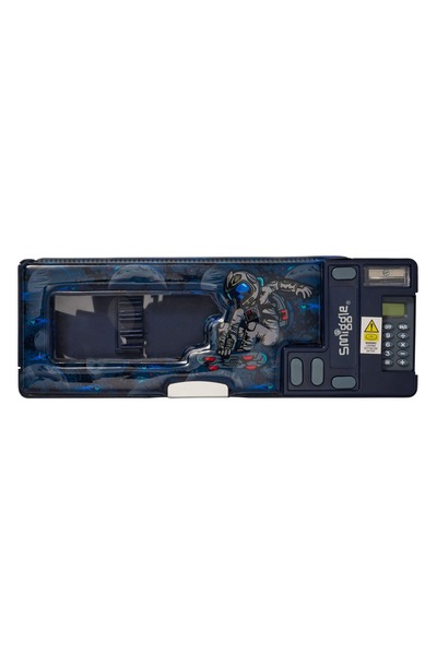 SMIGGLE Epic Adventures Pop-Up Pencil Case Navy Blue – Pop-Out Model with Cal...