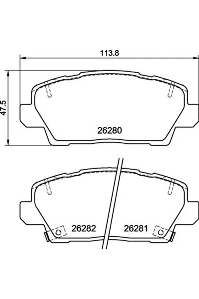Brembo Комплект накладки дискови спирачки Kia Picanto 3