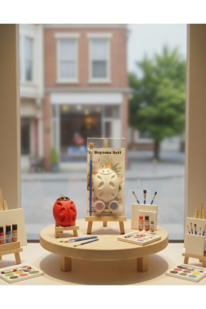 Öğretmenden Uğur Böceği alçı boyama seti