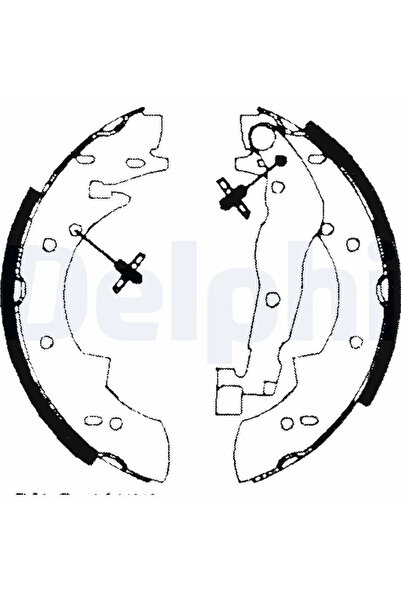 DELPHİ Комплект спирачни челюсти Alfa Romeo 33 Renault Safrane 1