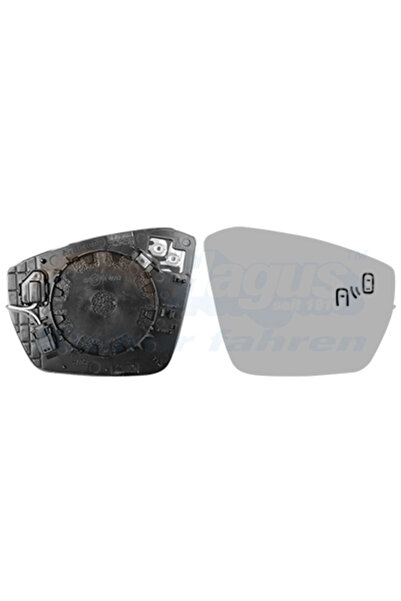 VAN WEZEL Стъкло за ляво външно огледало за обратно виждане Skoda Octavia 3