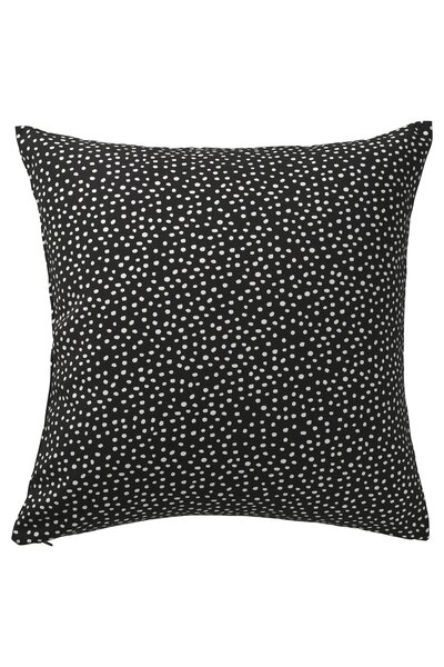 IKEA Față de pernă BJÖRKGRÅMAL, Negru/Alb, 50 x 50 cm