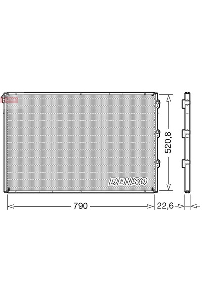 DENSO Condensator Climatizare Vdl Futura