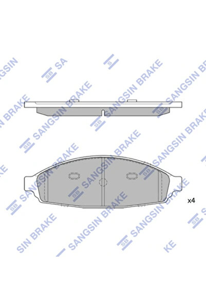 Hİ-Q Set Placute Frana Frana Disc Lincoln Town Car 3