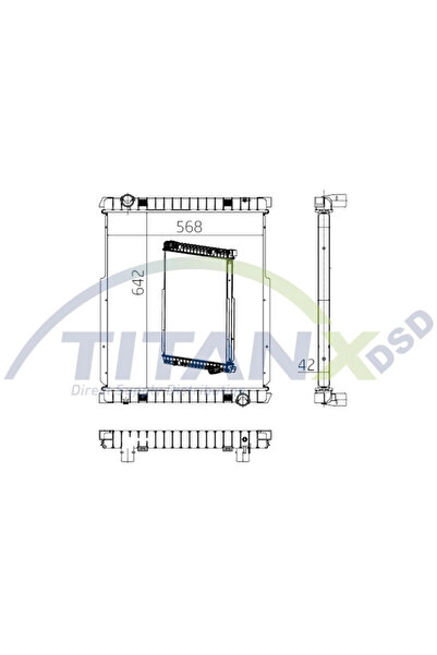 TitanX Radiator Racire Motor Iveco Eurocargo 1-3