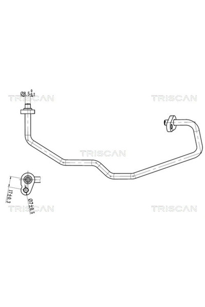 TRISCAN Conducta Presiune Variabila Aer Conditionat Peugeot 206