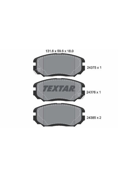 Krieger Set Placute Frana Frana Disc Hyundai Grandeur/Sonata 5 Kia Opirus