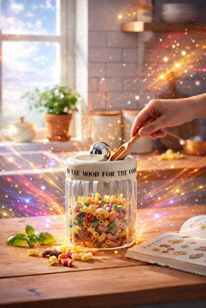 Paşabahçe 1 Adet Vakumlu Modern Tasarım Cam Kavanoz Seti-Sızdırmaz Kapak Bakl...