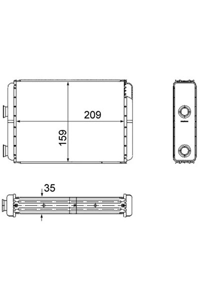 MAHLE Schimbator Caldura Incalzire Habitaclu Fiat Doblo Microbus/Idea/Punto L...