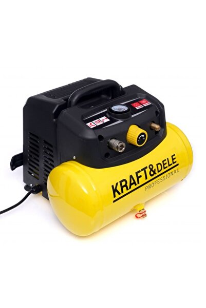 Kraft&dele Compresor fără ulei, Kraft&Dele, 6L, 8bar, 1.1kW, 180L/min, KD1415