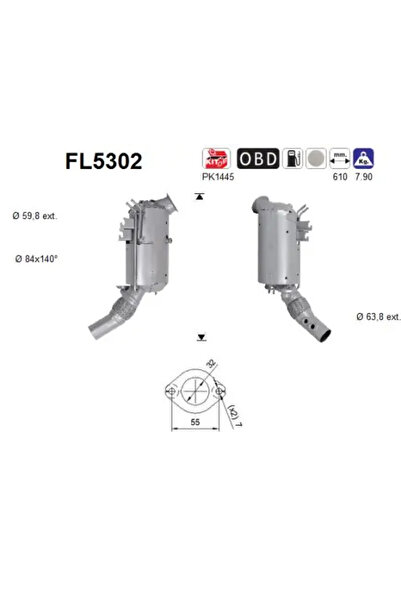 As Filtru Funingine/Particule Sist.De Esapament Bmw 5/7/X3