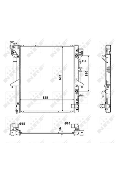NRF Radiator Racire Motor Mitsubishi L200 / Triton/Pajero Sport 2