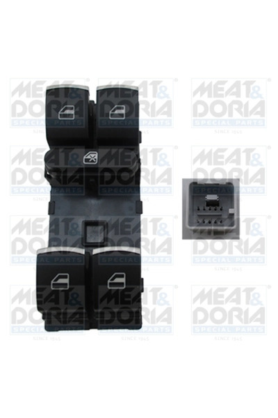 MEATDORIA Comutator Macara Geam Fata Stanga Vw Golf 6/Golf Plus 5/Jetta 4