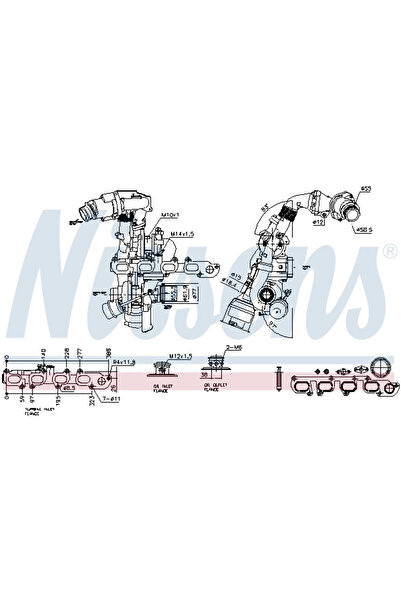 Nissens Compresor Sistem De Supraalimentare Vw California T5 Camper/Californi...