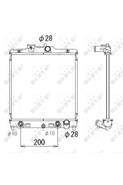 NRF Radiator Racire Motor Honda Civic 5/Civic 6/Crx 2 Mg Mg Zs