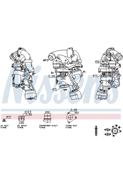 Nissens Compresor Sistem De Supraalimentare Mercedes-Benz 5-Class/Marco Polo ...