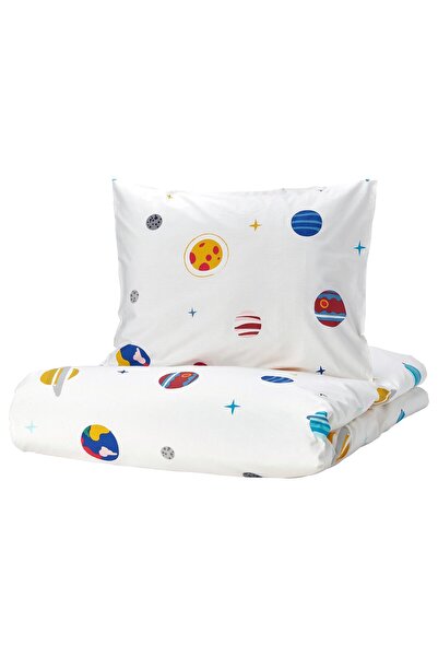 IKEA AFTONSPARV Duvet cover + pillowcase, space/multicolor, 150 x 200/50 x 60 cm