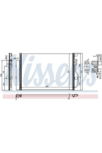 E-KRAFT Condensator Climatizare Chevrolet Aveo/Cobalt/Trax Opel Mokka / Mokka 10