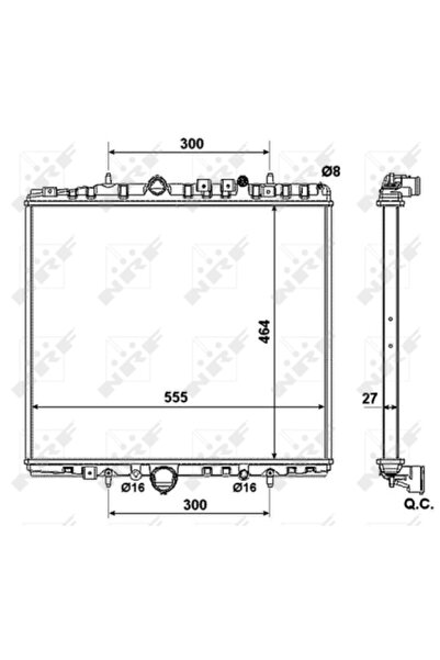 NRF Radiator Racire Motor Citroen C8 Fiat Ulysse