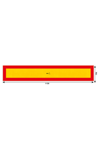 Hicovo Reflective Sticker Yellow/Red 1130X196 Mm Hico Hico