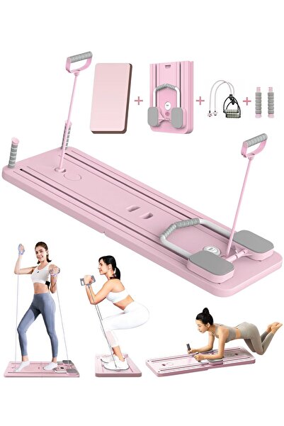 Bojasmiial Foldable Pilates Board with Digital Timer - Multifunctional Home R...