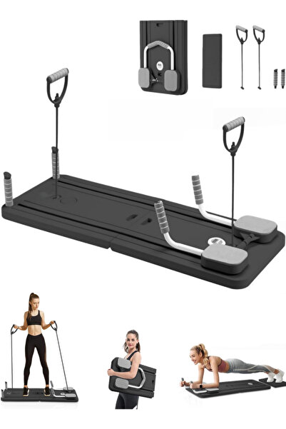 Bojasmiial Foldable Pilates Board with Digital Timer - Multifunctional Home R...