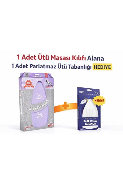 Gazella Isıya Dayanıklı Ütü Masası Bezi 135x50 cm Parlatmaz Ütü Tabanlığı Hed...