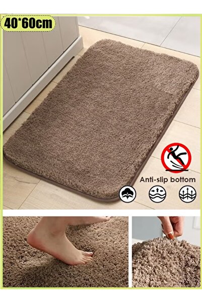 Generic 40*60cm Bathroom Rug Quick Dry Mat Wool-Like Absorbent Floor Rug Bath...
