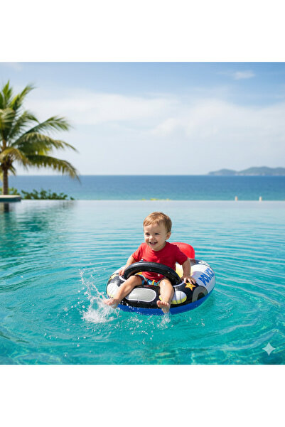 ŞAMPİYON TİCARET Patterned Children's Ring Car Patterned Ring 0-8 Years Old P...